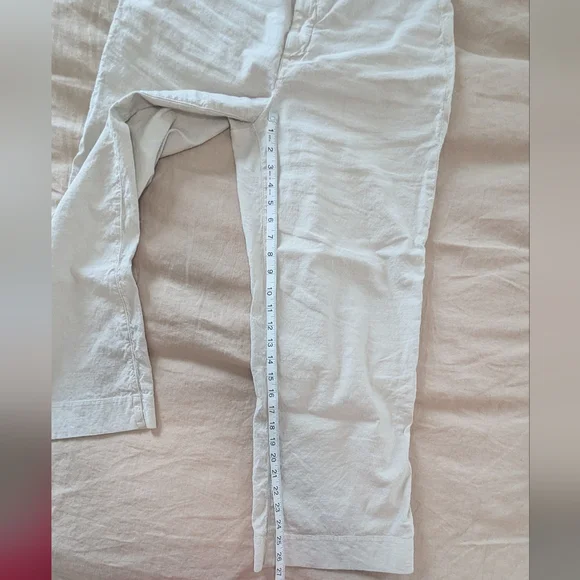 Frank & Eileen Cement Wexford Wide leg Linen Pants - Picture 5 of 10